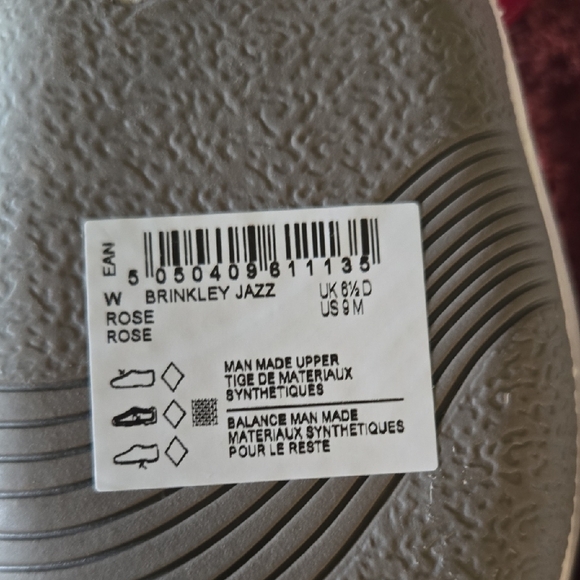 Clarks Vibrant Pink and White Sandals Sz 9 - Picture 5 of 7